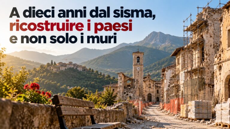 A dieci anni dal sisma: ricostruire i paesi, non solo i muri